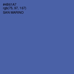 #4B61A7 - San Marino Color Image