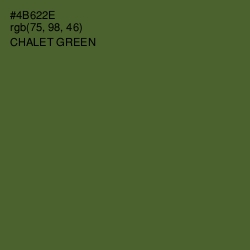 #4B622E - Chalet Green Color Image