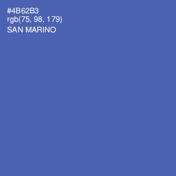 #4B62B3 - San Marino Color Image
