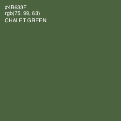 #4B633F - Chalet Green Color Image