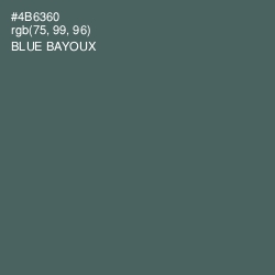 #4B6360 - Blue Bayoux Color Image