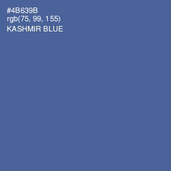 #4B639B - Kashmir Blue Color Image