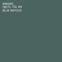 #4B6460 - Blue Bayoux Color Image