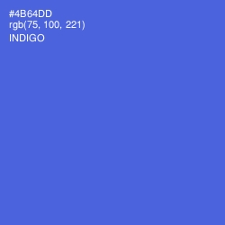 #4B64DD - Indigo Color Image