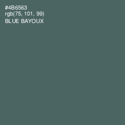 #4B6563 - Blue Bayoux Color Image