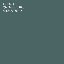 #4B6564 - Blue Bayoux Color Image