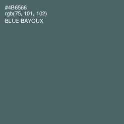 #4B6566 - Blue Bayoux Color Image