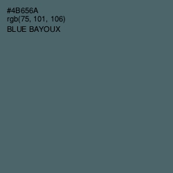 #4B656A - Blue Bayoux Color Image