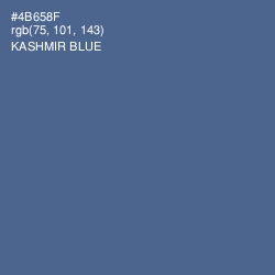 #4B658F - Kashmir Blue Color Image