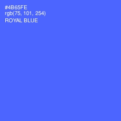 #4B65FE - Royal Blue Color Image