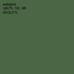 #4B6644 - Axolotl Color Image