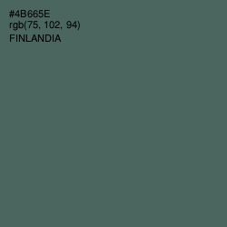 #4B665E - Finlandia Color Image