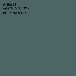 #4B6665 - Blue Bayoux Color Image