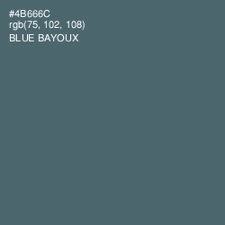 #4B666C - Blue Bayoux Color Image