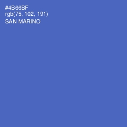 #4B66BF - San Marino Color Image