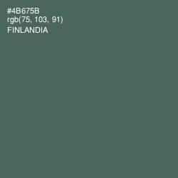 #4B675B - Finlandia Color Image