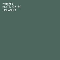 #4B675E - Finlandia Color Image