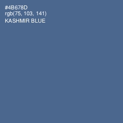 #4B678D - Kashmir Blue Color Image