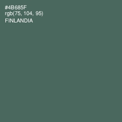 #4B685F - Finlandia Color Image