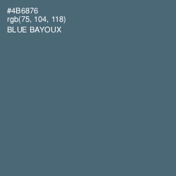 #4B6876 - Blue Bayoux Color Image