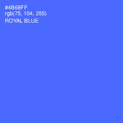 #4B68FF - Royal Blue Color Image