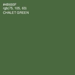 #4B693F - Chalet Green Color Image