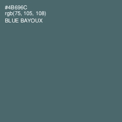 #4B696C - Blue Bayoux Color Image