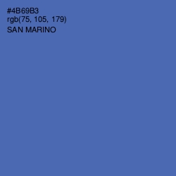 #4B69B3 - San Marino Color Image