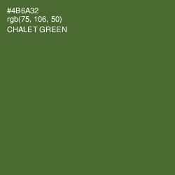 #4B6A32 - Chalet Green Color Image