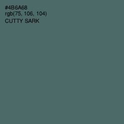 #4B6A68 - Cutty Sark Color Image