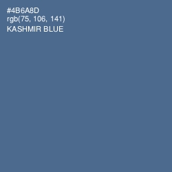 #4B6A8D - Kashmir Blue Color Image