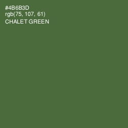 #4B6B3D - Chalet Green Color Image