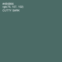 #4B6B66 - Cutty Sark Color Image