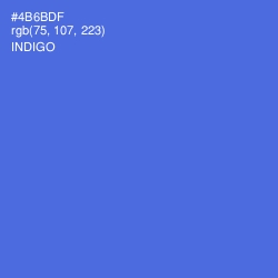 #4B6BDF - Indigo Color Image
