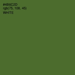 #4B6C2D - Chalet Green Color Image