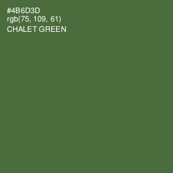 #4B6D3D - Chalet Green Color Image