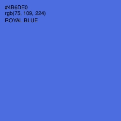 #4B6DE0 - Royal Blue Color Image