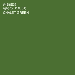 #4B6E33 - Chalet Green Color Image
