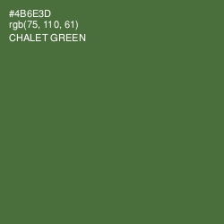 #4B6E3D - Chalet Green Color Image