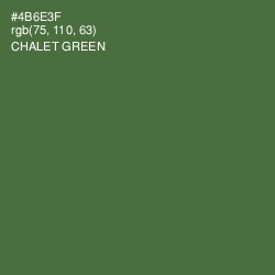 #4B6E3F - Chalet Green Color Image