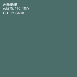 #4B6E6B - Cutty Sark Color Image