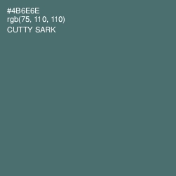 #4B6E6E - Cutty Sark Color Image
