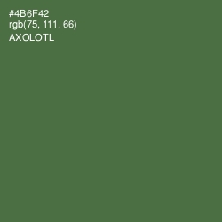 #4B6F42 - Axolotl Color Image
