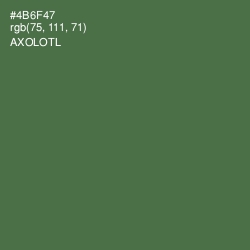 #4B6F47 - Axolotl Color Image