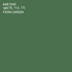 #4B704D - Fern Green Color Image