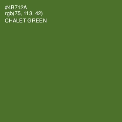 #4B712A - Chalet Green Color Image