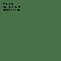 #4B714B - Fern Green Color Image