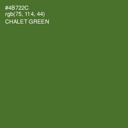 #4B722C - Chalet Green Color Image