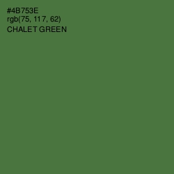 #4B753E - Chalet Green Color Image