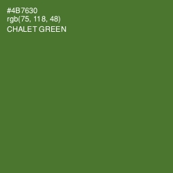#4B7630 - Chalet Green Color Image